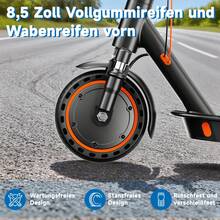 TODIMART T6 Street-Legal Scooter T-Series, 30 Km Range, 350W Motor, 8.5-Inch Honeycomb Tires, Dual Braking System, Adult E-Scooter, Foldable For Easy Storage, App Included - Black - View 6