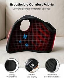 Foot Massager Cordless Ankle Massager With Heat, Ankle Heating Pad, USB Rechargeable Heated Brace Wrap Warmer, 5 Heat Levels, 3 Vibration Modes, Auto Shut Off,Plantar Fasciitis Foot Massager - Gifts For Women Men [One Piece] - 1pc - View 7