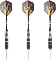 3Pcs 155mm Punta de Dardo Acero de Aluminio Dardos de Flechas de Aleación Juego de Dardos con la Impresión de PET Volado de Níquel para Tablero ( Size : L4 ) - 1 - Ver 6