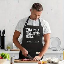 A Kitchen Cooking And Baking Apron – Simple, Thick, And High-Quality, Suitable For Home Cooking, Restaurants, Food Carts, And Food Service Attire - AZX0001 - 查看 8