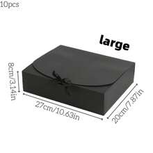 10件套豪华金色礼盒，带盖，适用于伴娘邀请函、婚礼、生日、派对、圣诞节、毕业典礼、情人节等场合。 - 金色 - 查看 21