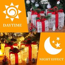 Christmas Decorations Indoor Quntis Lighted Gift Boxes 8 Modes And Timing Function Set Of 3 Light Up Present Boxes With 60 LEDs Christmas Home Decor Ornaments For Holiday Party Xmas