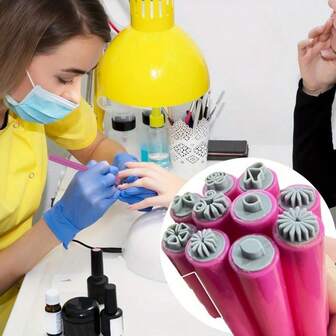 15/10/6/1 美甲饰品双头印花笔 跨境新品印章 10件套 Vins 工具套装 DIY 美甲印花笔