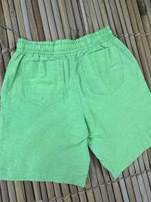 BOYS' BERMUDA SHORTS CHILDREN'S PREPPY FASHION NEW RELEASE - màu xanh lá - Xem 4