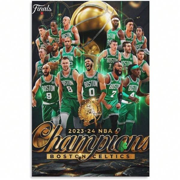 Póster de  2023-2024 Champion Basketball Póster estético Póster de lienzo, impresiones para dración de dormitorio, deportes, oficina, regalos de pared, dración de pared, pósteres,27660389