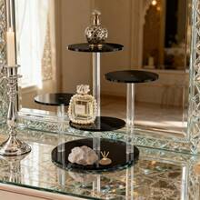 1 pieza Soporte de exhibición de perfume de acrílico transparente, estante de almacenamiento y exhibición, figura decorativa, postre, exhibición de perfume para el hogar, la tienda, la decoración de fiestas - Multicolor - Ver 3