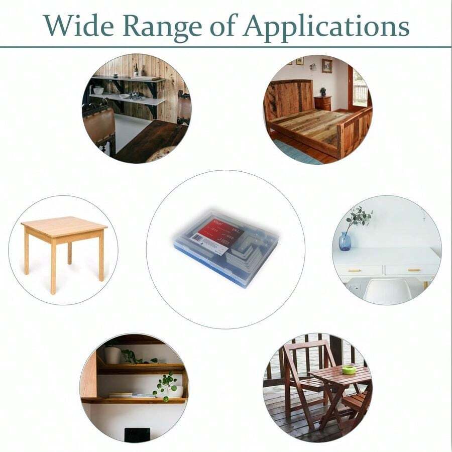 Mending Plates Tool Box Right Angle Corner Braces Straight Braces For Furniture Repair Fix And DIY Projects