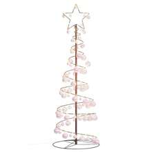 LED Christmas Tree With Baubles 100 LEDs Warm White 150 Cm - Multicolor - View 1