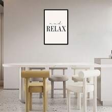 2 Simple Font Mural Posters, Frameless Canvas Printing - "Take Off" And "Relax", Suitable For Modern Home Decoration, Perfect For Bedroom, Bathroom, And Office Decoration - New Home And Christmas Gifts. - Multicolor - View 17