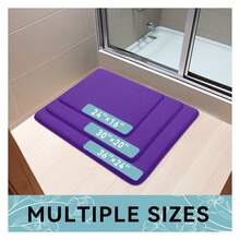 Memory Foam Bath Mat 30x20, Extra Soft And Absorbent Bathroom Mats, Non Slip Washable Carpet For Floor, Shower And Tub, Deep - 多色67 - 查看 8