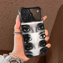 Funda de teléfono Tom Bill K-Kaulitz Cross Eyes para 17,16,15,14,13,12,11,Pro,Max,Plus,E, negro gris IMD - Z4 - Ver 5
