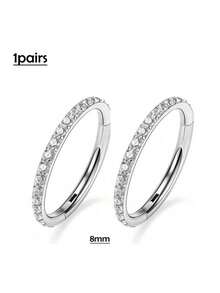 1/5 paires de petits anneaux de 18G, anneaux pour le nez et les lèvres en argent de petit diamètre (6/7/8/9/10mm), en acier inoxydable, bijoux de piercing pour le septum, boucles d'oreilles pendantes, boucles d'oreilles pour l'hélix et le tragus, cadeaux pour petites amies, amis, parents, cadeaux de bijoux percés, bijoux de piercing à boucle fermée convenant pour les fêtes et les vacances des femmes