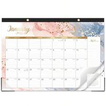 CZ 2026 Desk Calendar 2026 Calendar From January 2026 December 2026 17 X 12 Calendar Wall/Desk 12 Month With Protector Corner Large Blocks 5837 - 如圖 - 查看 1
