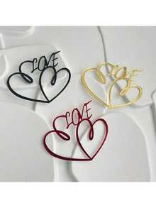 1 cái/3 cái/6 cái Đầu bánh cưới bằng Acrylic ngày lễ tình nhân dùng để trang trí bánh sinh nhật, tiệc ngày lễ tình nhân - Nhiều màu - Xem 10