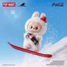 1 Random POP MART Labubu Coca Cola Plush Doll Toy Blind Box Single Box Cartoon Cute Collectible Action Figure Desk Ornament Ideal Festival Gift For Family Friends - Red - View 7