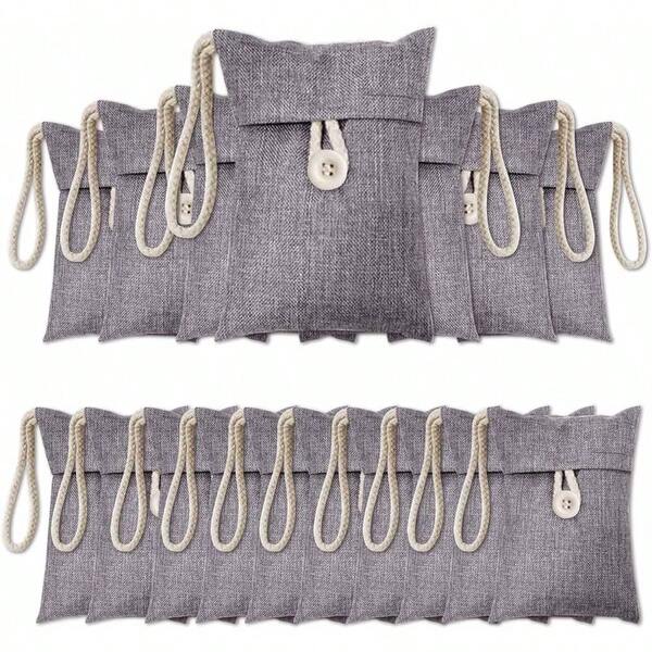 Charcoal Odor Absorber For Strong Odor15 Pack 15x100g Bamboo Air Purifying Bag Activated Charcoal Odor Absorber For Closet Shoe Car Basement Musty Odor Eliminator Deodorizer