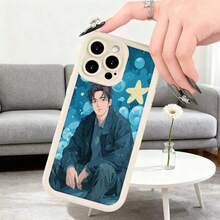 Funda para telefono con diseño de anime hombre elegante en traje azul estrellas y burbujas fondo nocturno para iPhone 14 Pro Max negro ideal para lectura estudio y viajesAplicable a teléfonos Apple y Galaxy. - Blanco - Ver 7