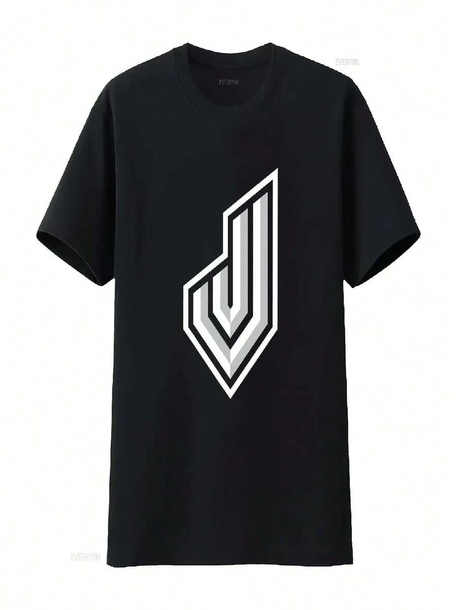 Jynxzi Merch Logo Active T Shirt Funny Size S To 5XL Vintage Washed Streetwear Graphic Breathable Slightly Stylish - 黑色 - 查看 1
