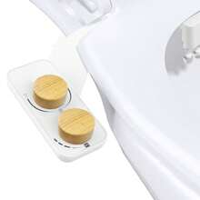 1个冷水可拆卸式马桶喷头 - 可拆卸 - 节省空间（双可伸缩喷嘴）