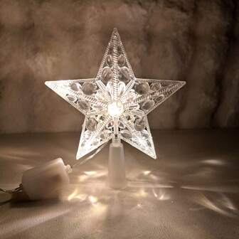 ESTRELLA O PUNTA PARA ARBOL DE NAVIDAD DE 10 LUCES LED,15 CM ALTURA, DECORACION NAVIDEÑA. ARBOLES, ESTRELLA FUGAZ