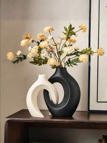 Modern Nordic Style Couple Embracing Vase, Suitable For Home Living Room Dining Room Decor, Dried Flowers And Green Plants Vase, Wedding Decor, Valentine's Day Gift, Holiday Decoration - Multi-color a - View 3