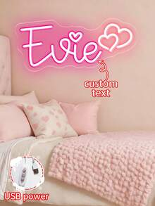 Customized Christmas Neon Sign Decor, Personalized Neon Light Name Sign Christmas Decoration For Home, Wedding, Christmas, Valentine's Day, Birthday Party Gifts - Neon 1 - View 4