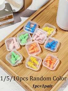 Silicone Ear Plugs - Reusable Christmas Tree Design For Anti-Snoring, Noise-Cancelling, Swimming, Learning, And Sleeping,Noise-Proof And Sound-Insulating Silicone Earplugs Travel Essentials Travel Accessories