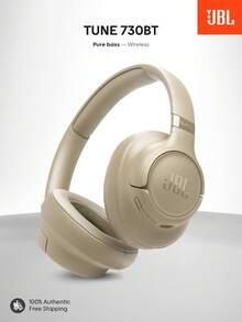 JBL Tai nghe chụp tai không dây Tune 730BT Âm thanh trầm thuần khiết Bluetooth 6.0 Thời lượng pin lên đến 76 giờ Sạc 2 micro định hướng cho cuộc gọi hoàn hảo Thiết kế nhẹ, có thể gập lại Tương thích với Android IOS Hoàn hảo cho âm nhạc, chơi game, tập thể dục, du lịch - Màu nâu  Mocha - Xem 12