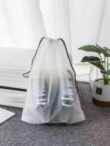 1pc Large Capacity Foldable Breathable Mesh Laundry Hamper - Solid Color Polyester Mesh Storage Basket For Clothes/Shoes/Boots/Sundries, Space-Saving Household Organizer, Winter Essential & Christmas Gift