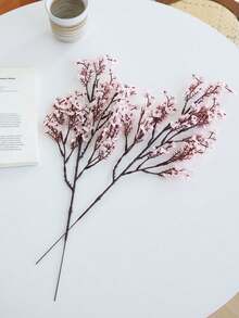 MEHELANY 8支人造满天星，18.11英寸淡粉色仿真满天星花束，适用于家居装饰、室内房间、春夏派对装饰、户外花园、室内壁炉、门廊、婚礼、派对DIY花艺装饰、礼物、母亲节/DIY花环/婚礼背景。 - 淺粉色 - 查看 4