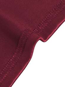 Đầm dạ hội/dự tiệc cocktail, đám cưới, phù dâu, tốt nghiệp, màu trơn, gợi cảm, xẻ tà, ôm sát, bất đối xứng, xếp ly, thích hợp cho mùa Thu/Đông/Xuân. - Màu Đỏ Sâu - Xem 6