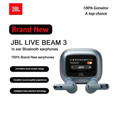 JBL LIVE BEAM 3, 다채로운 이어버드, 인 이어 헤드폰, 정품
