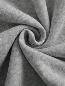 Mimi Floral Letter Print Crewneck Sweatshirt Women Gray Long Sleeve Casual Top Gift For Grandma Mother's Day Birthday Present - Xám - Xem 4