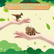 juguetes de dinosaurios para niños de 3, 4 y 5 años, juguetes de dinosaurios para niños de 3 a 5 años, figuras de dinosaurios, alfombra de juegos, regalos de Navidad y cumpleaños. (50 piezas) - 50 unidades - Ver 3