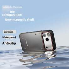 New Matte Transparent Case For IPhone 17 17Pro 17 Air 17 Pro Max Lens Protection Shockproof Coque For IPhone 16 Pro Max Cover - Hồng - Xem 6