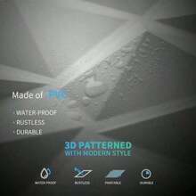 20pcs Paneles Decorativos 3D PVC 30*30cm - Blancos Impermeables para Hogar, Paredes y Interiores - Blanco - Ver 4