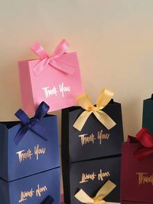 5pcs Souvenirs Packing Gift Box Candy Boxes Wedding Favors Gift Box Party Birthday - Multicolor - View 3