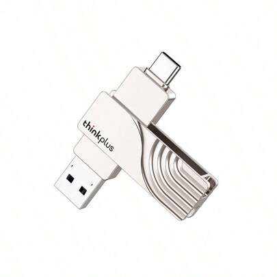 Lenovo TPCU301 USB Flash Drive: High-Speed File Transfer, Compatible With Both Mobile Phones And Computers, Compact And Portable Design, Waterproof And Shockproof Protection, Stable And Reliable Performance, Made Of Pearl Nickel.