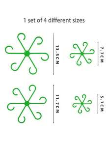 دعامة شفافة لساق النبات، منظم الأغصان، وحامل إناء الزهور الفني مع مشابك صدفية لدعم النباتات ومنعها من السقوط. تستخدم هيكل الدعم لعمود النبات أشرطة الخطاف والحلقة ويتم تأمينها بربطات السحاب.