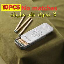 10个装 80mm x 34mm 复古铁质火柴盒香烟盒，复古做旧金属滑动盖设计，仿皮纹理收藏铁盒，父亲节礼物/男士时尚配饰/2025吸烟必备品（3.15"X1.34" 口袋尺寸，防锈涂层，圣诞礼物）