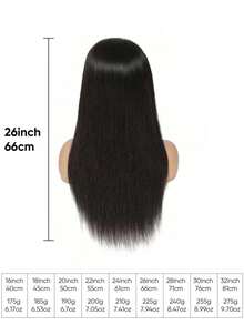 Straight HD Transparent Lace Front Wigs Human Hair 13x4 For Women Glueless Brazilian Virgin Frontal Hairline 180% Density Pre Plucked With Baby Hair Natural Black