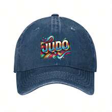 Vibrant JUDO Baseball Cap - Adjustable Dad Hat For Men & Women, Black With Colorful Swirling Design, Perfect For Running, Workouts & Outdoor Activities, Outdoor Headwear|  Baseball Cap| Polyester Cap - 綠色 - 查看 11