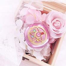 Estuche con espejo de cristal con diseño de estrella de la serie Moonlig Memory de GSYY Shopr, espejo de maquillaje como regalo - Albaricoque - Ver 5