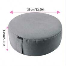 Round Meditation Cushion Yoga Mat - Made Of Polypropylene And Canvas, Comfortable And Soft, Suitable For Meditation And Yoga Practice, Multipurpose Tatami Mat, Can Be Used For Zen - Gray Single Pack, Also Available In Blue And Green - Multicolor - View 7