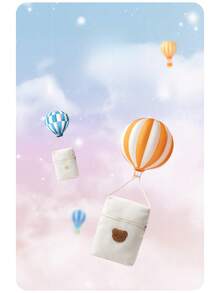 Small Portable Diaper Bag, Fashionable Cartoon Mommy Bag, Multi-Functional Diaper Storage Bag - Multicolor - View 4