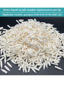 Guangna Blue Fruit Series Acrylic Marker Pen Refill Tips, Acrylic Paint Marker Pen Replaceable Soft Nibs - White, Durable, High Quality, Suitable For Art And Craft Projects, Crafts | Art Supplies | Smooth Writing Marker Pen Replacement Nibs - Nib - View 1