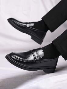 Men Loafers - Black - View 1