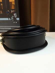Dinner Bag, Noodle Element, Handbag, Women's Bag, Dumpling Shape Bag, Cross-Body Back, Saddle Bag. - 黑色 - 查看 7