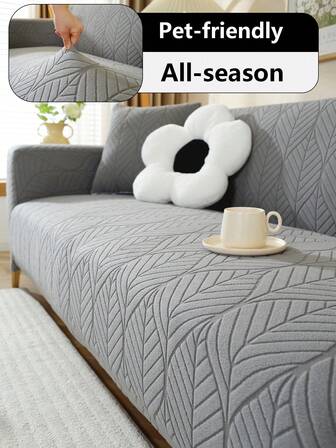 1 件装简约纯色沙发套，四季皆宜，宠物友好，可机洗，防滑，适用于客厅、卧室、办公室
