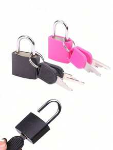 Colorful Mini Padlocks With Keys, Plastic Shell, Zinc Alloy Small Locks, Suitable For Luggage, Backpacks, Gym Lockers, Travel Bags, Classroom Locks, Also For Travel Storage Cabinets And Holiday Luggage. Colorful Plastic Padlocks, Suitable For Student Backpacks, Diaries, And Piggy Banks, Essential For School, Gym, Summer Travel, And A Great Gift For Family, Friends, And Loved Ones. - Multicolor - View 10